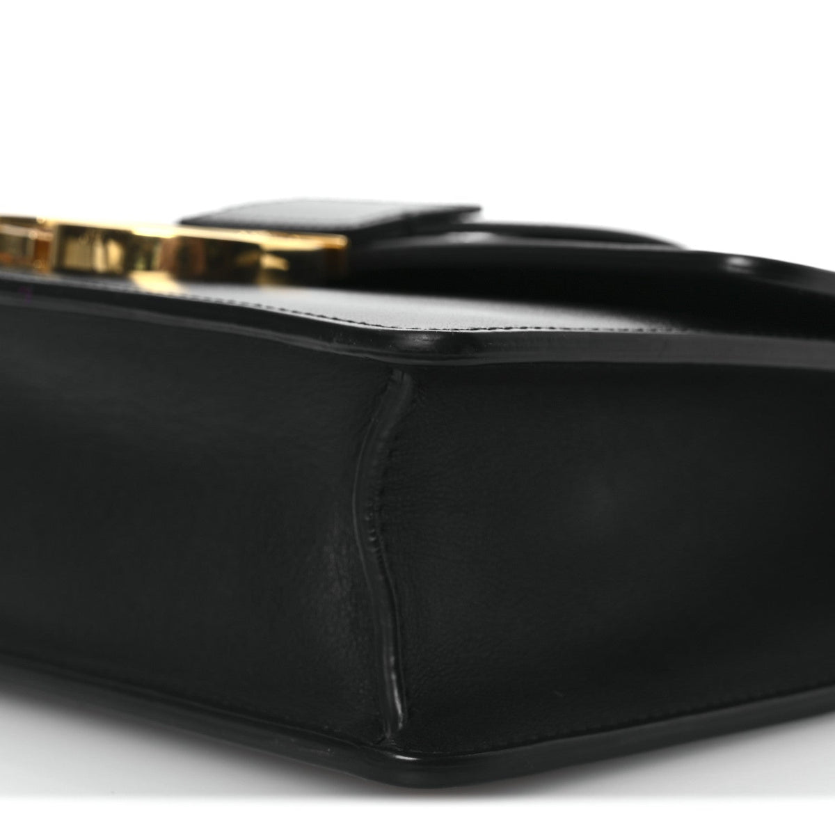 Box Calfskin 30 Montaigne Flap Bag Black
