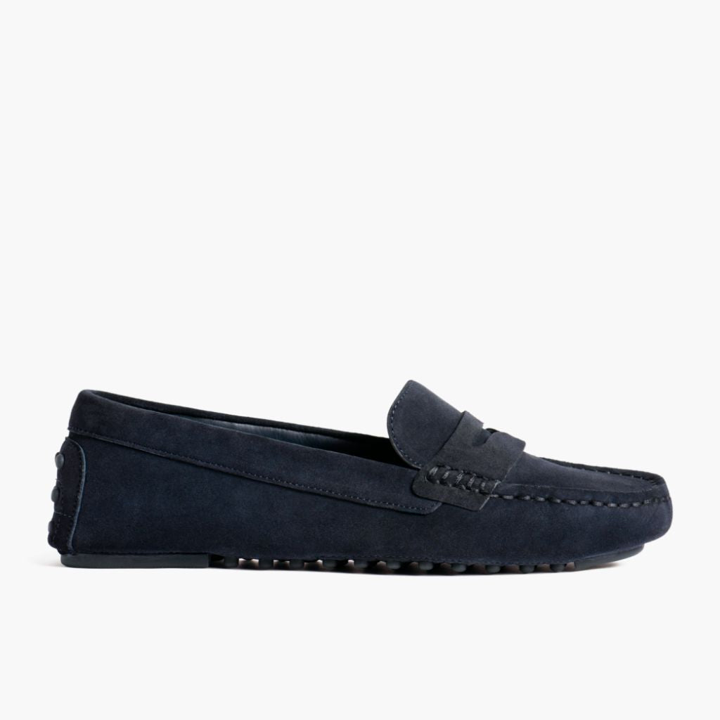 Driving Loafer | Navy Suede