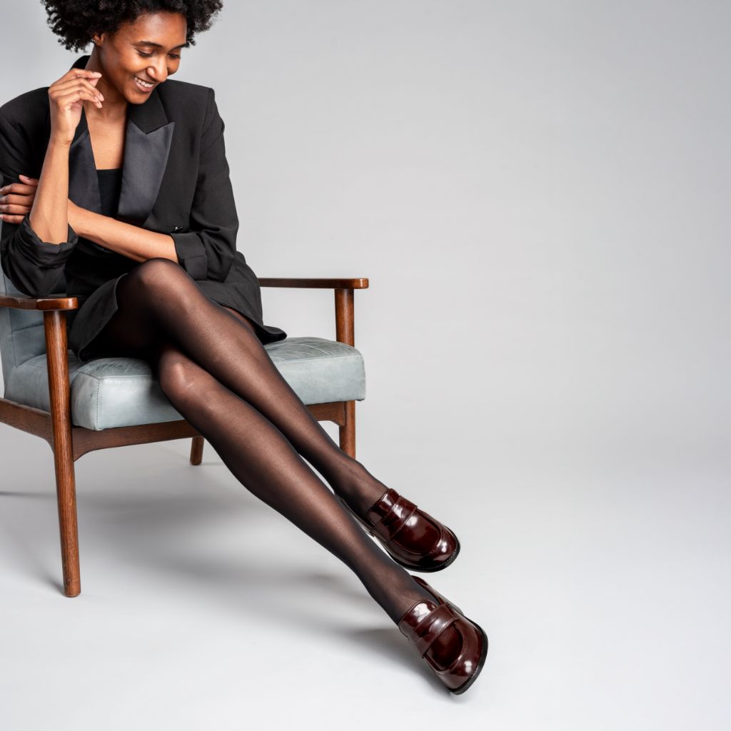 High Heel Penny | Burgundy