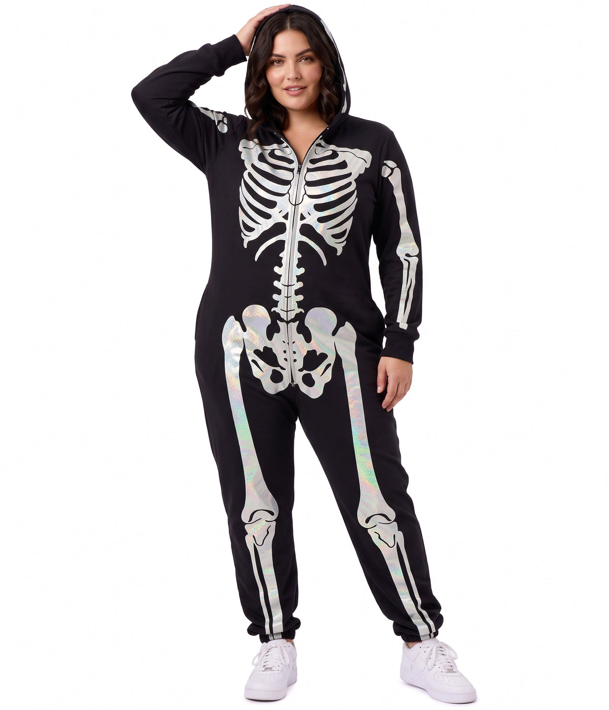 Women's Shimmer Skeleton Costume