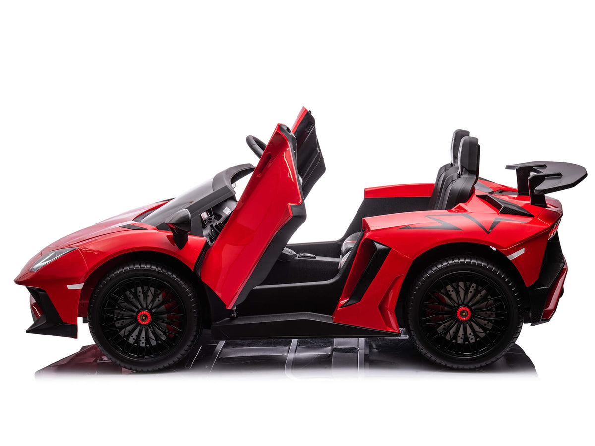 24V Lamborghini Aventador 2 Seater Ride on Car for Kids - Red