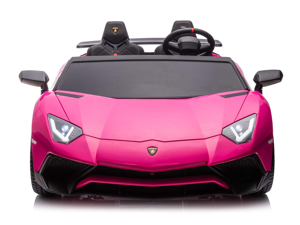 24V Lamborghini Aventador 2 Seater Ride on Car for Kids - Pink