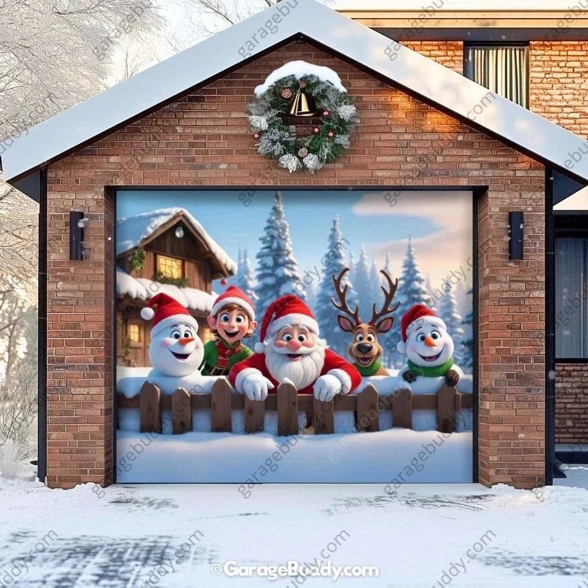 Christmas Crew | Christmas Garage Door Cover