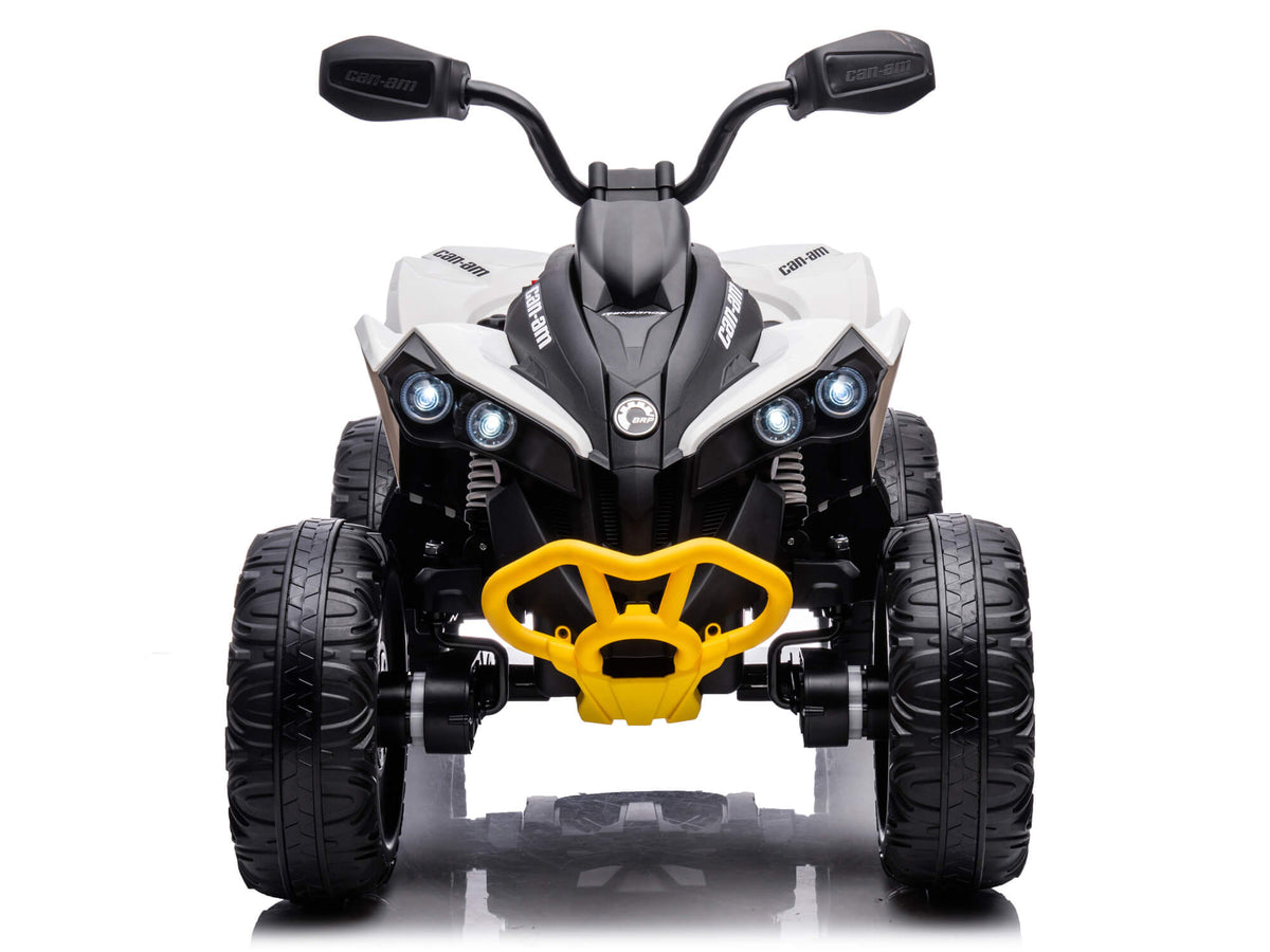 24V Can-Am Kids Renegade 4WD Ride-On Quad - White