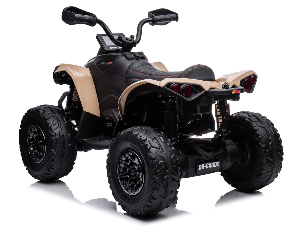 24V Can-Am Kids Renegade 4WD Ride-On Quad - Khaki