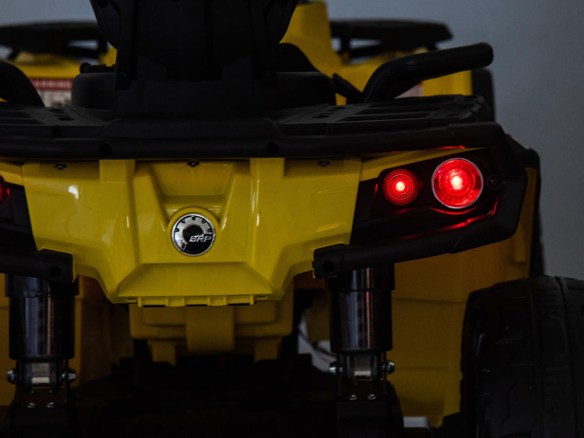 24V Can-Am Kids Outlander 4WD Ride-On ATV - Yellow