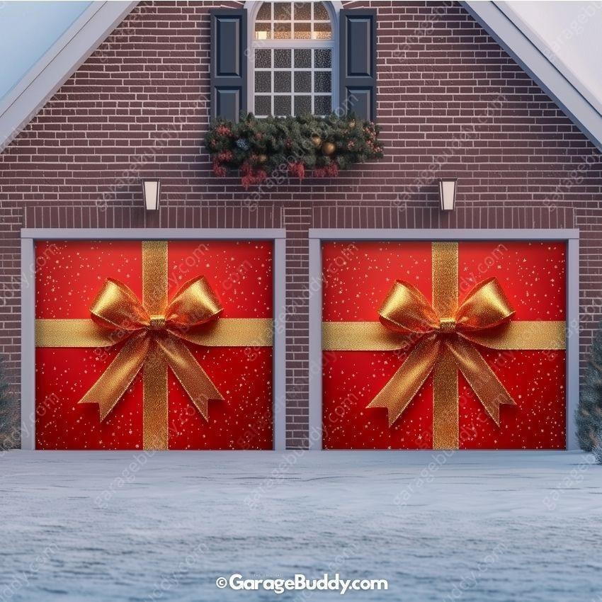 Gift Wrap | Christmas Garage Door Cover