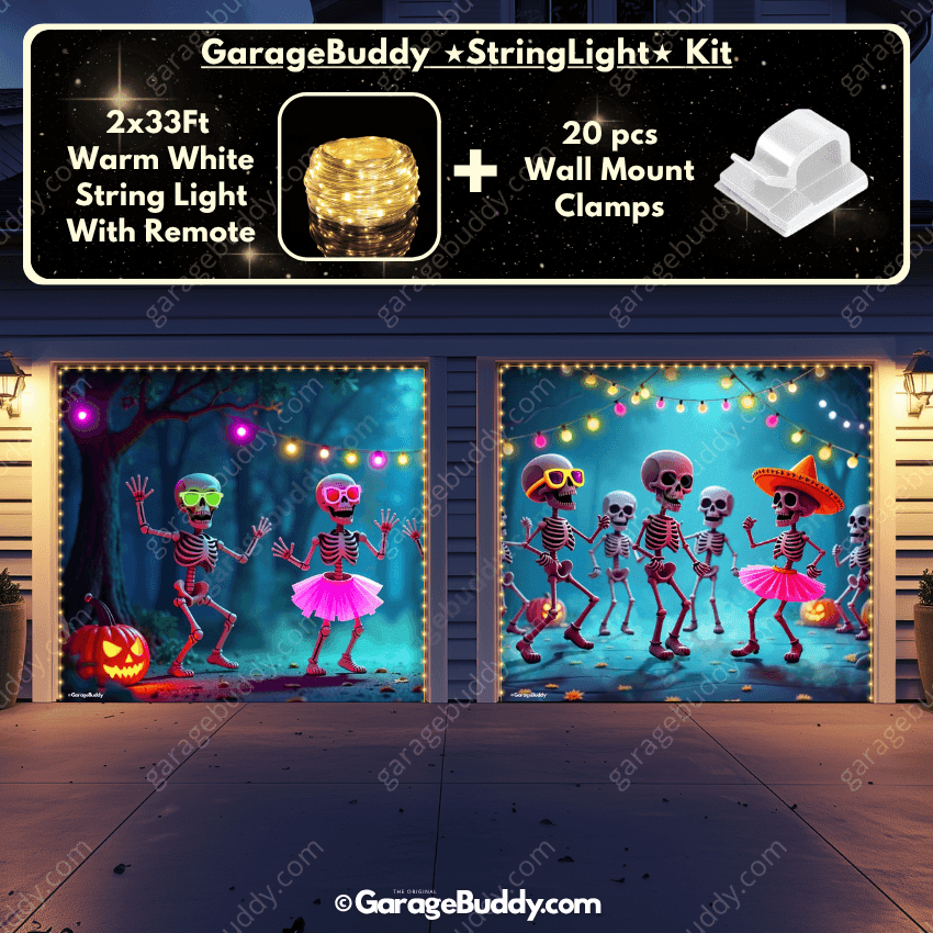 Boogie Bones | Halloween Garage Door Cover