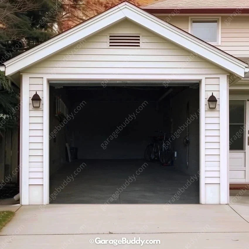 Empty Garage | Halloween Garage Door Cover