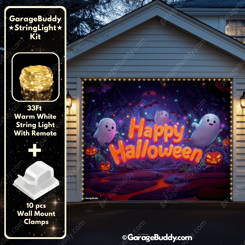 Ghost Party | Halloween Garage Door Cover