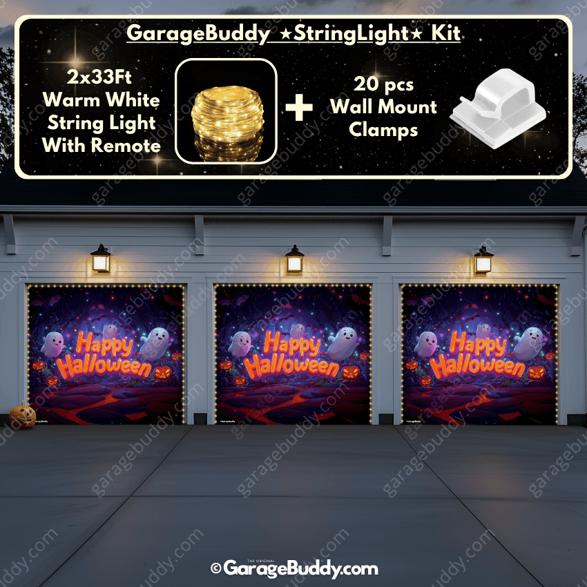Ghost Party | Halloween Garage Door Cover
