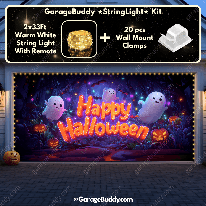Ghost Party (Glow) | Halloween Garage Door Cover