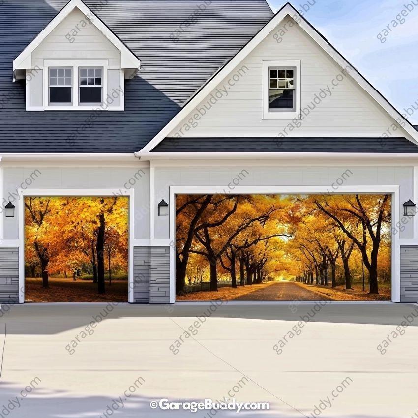 Golden Trail | Nature Garage Door Cover