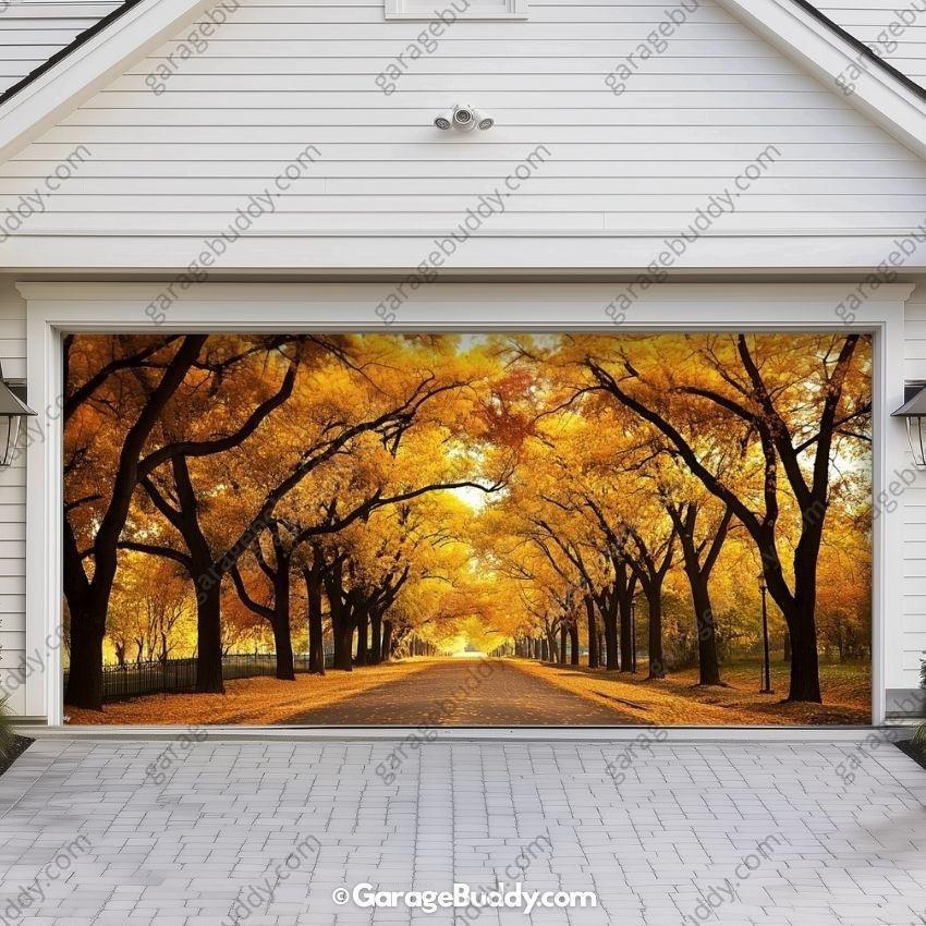 Golden Trail | Nature Garage Door Cover