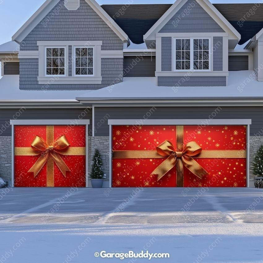 Gift Wrap | Christmas Garage Door Cover