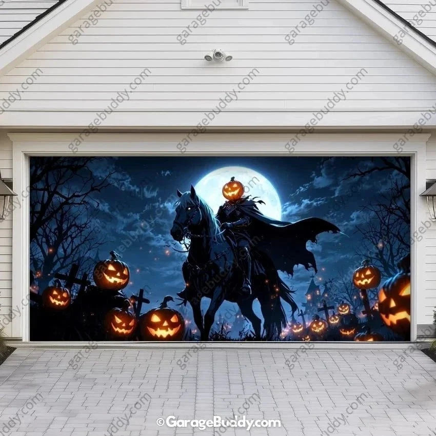 Headless Horseman (Glow) | Halloween Garage Door Cover