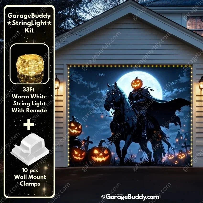 Headless Horseman (Glow) | Halloween Garage Door Cover
