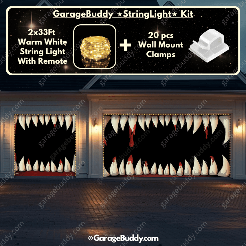 Monster Teeth | Halloween Garage Door Cover