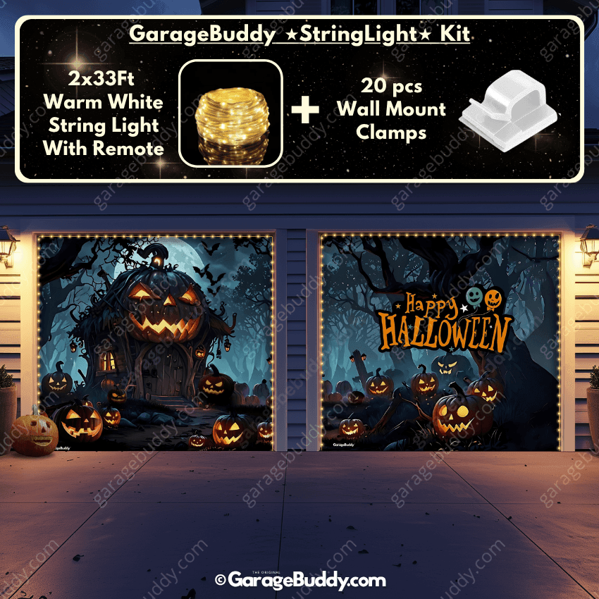 Pumpkin House | Halloween Garage Door Cover