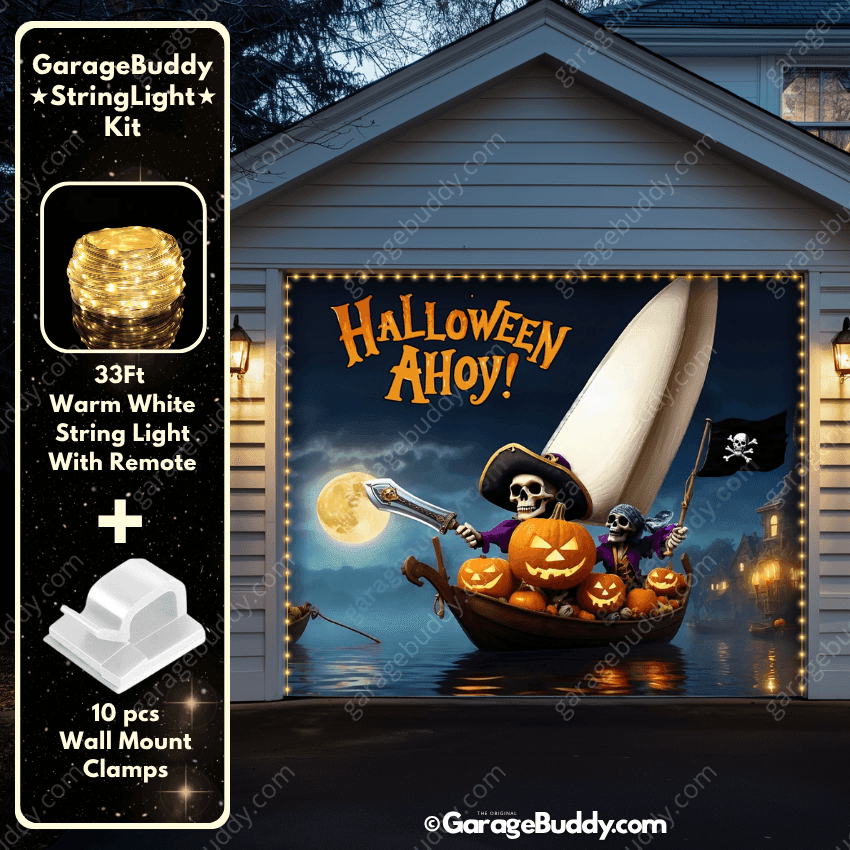 Pumpkin Pirates | Halloween Garage Door Cover