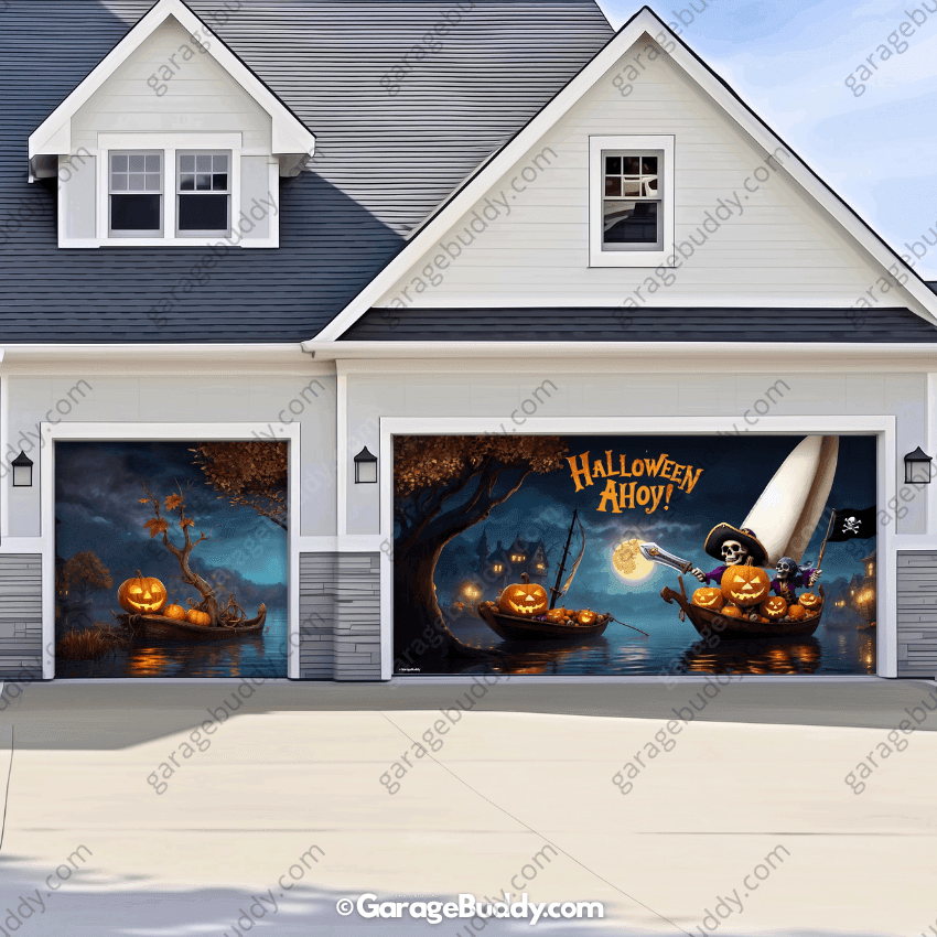 Pumpkin Pirates | Halloween Garage Door Cover