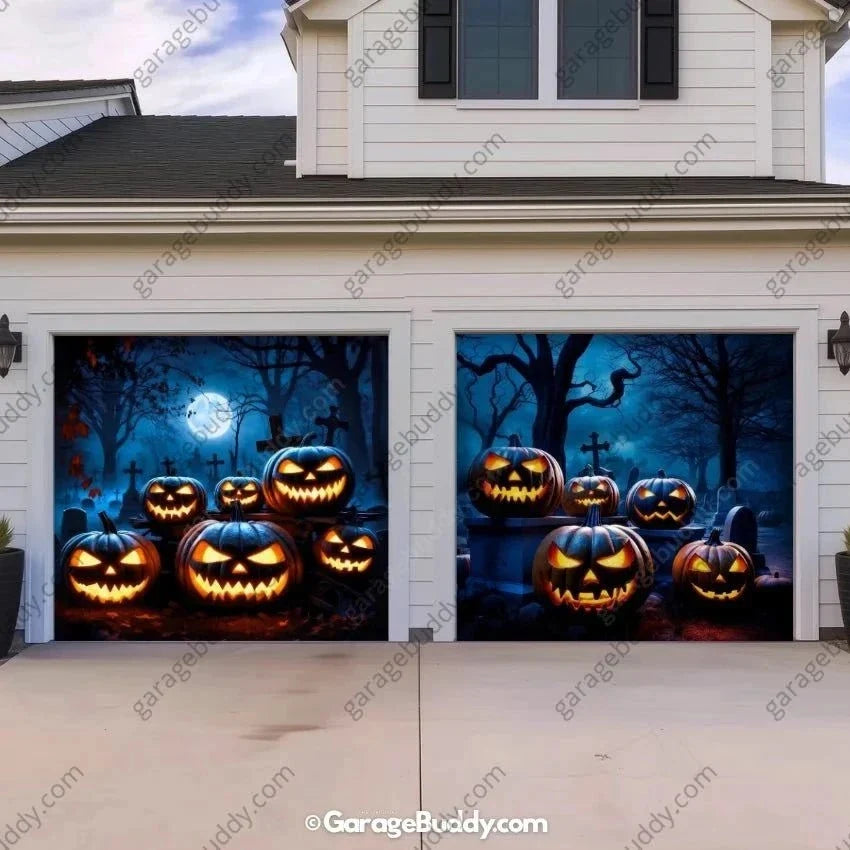Cursed Pumpkins | Halloween Garage Door Cover