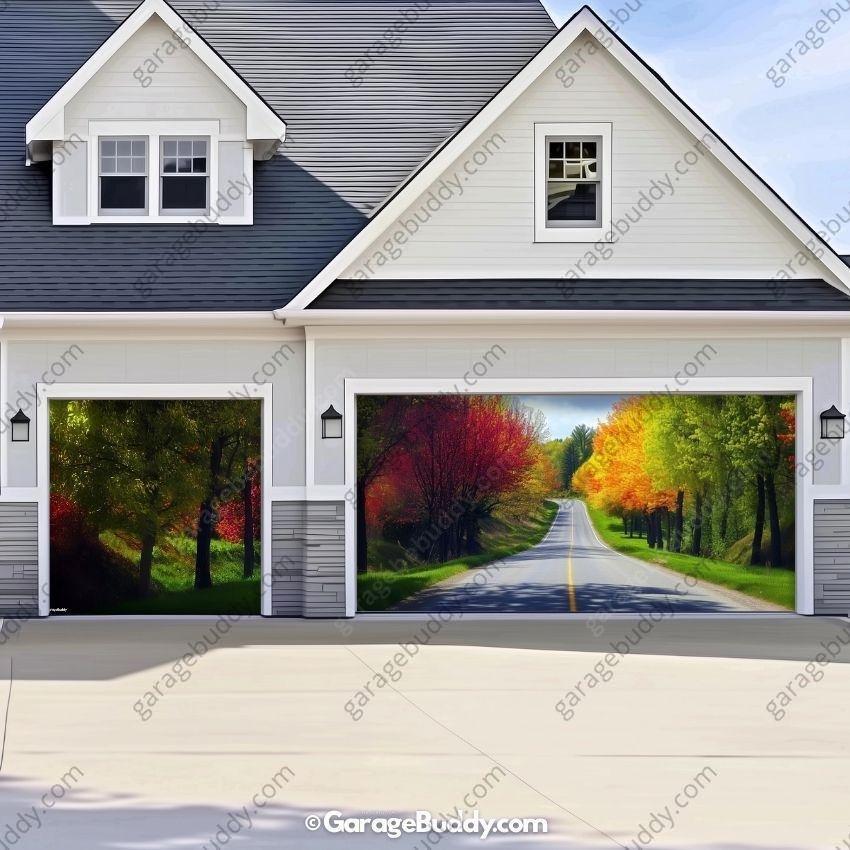 Spring Drive | Nature Garage Door Cover