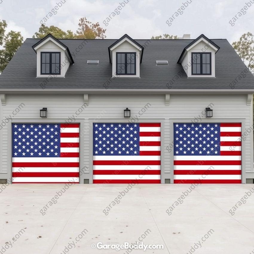 United States Of America Flag | Patriotic Garage Door Cover