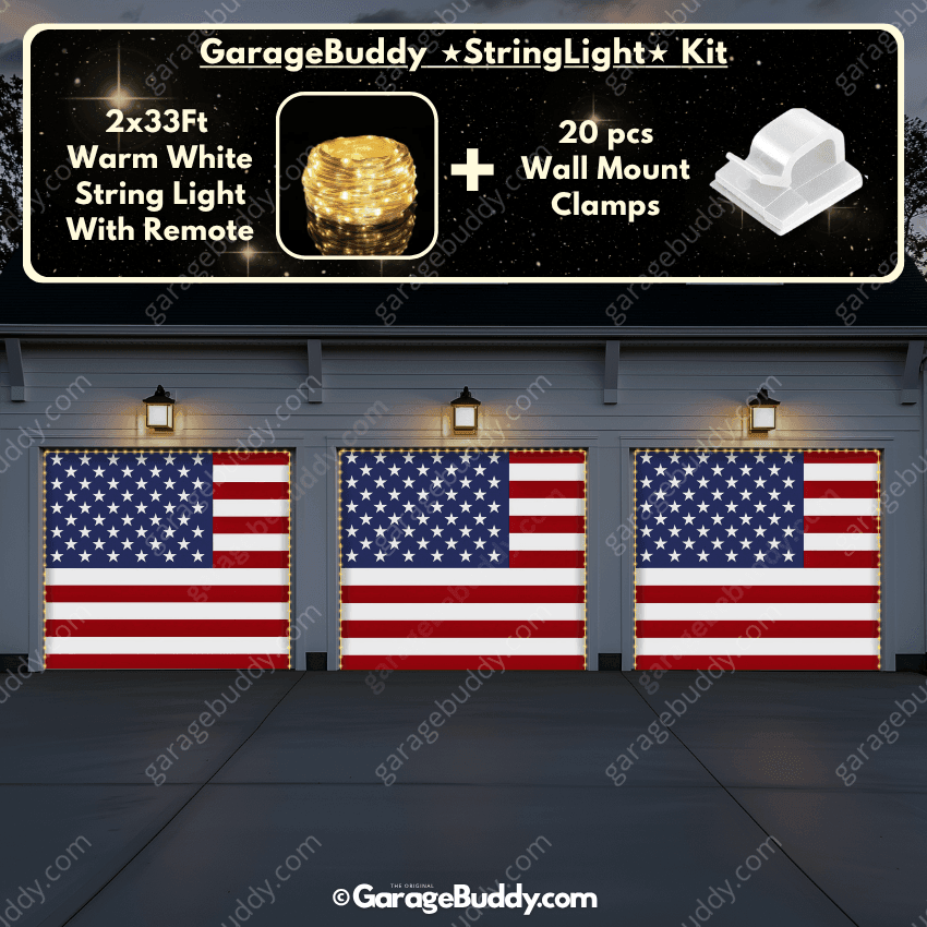 United States Of America Flag | Patriotic Garage Door Cover