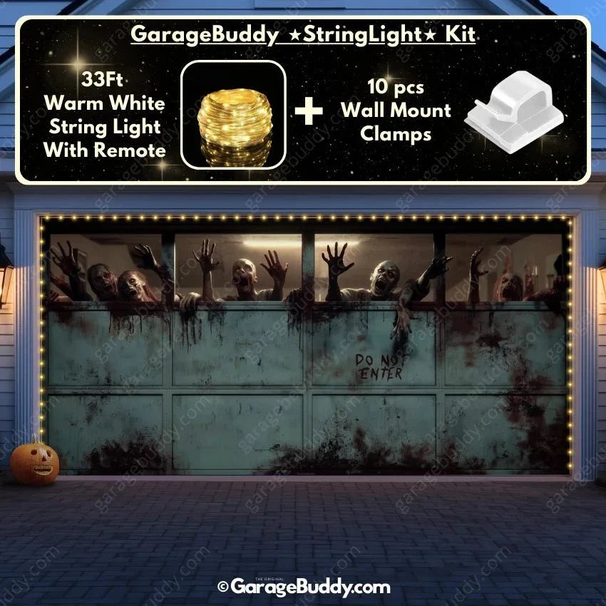 Zombie Breach | Halloween Garage Door Cover