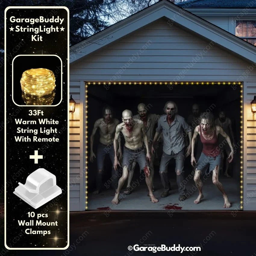 Zombie Invasion | Halloween Garage Door Cover