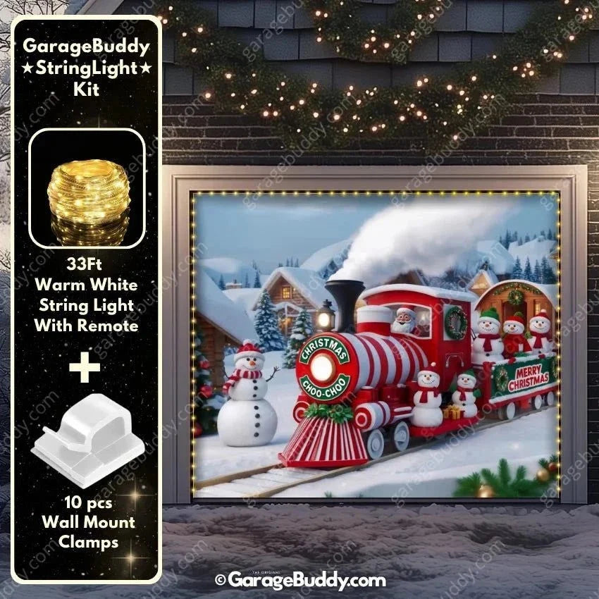 Christmas Choo-Choo | Christmas Garage Door Cover