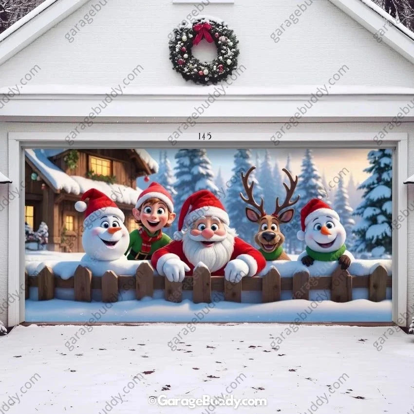 Christmas Crew | Christmas Garage Door Cover