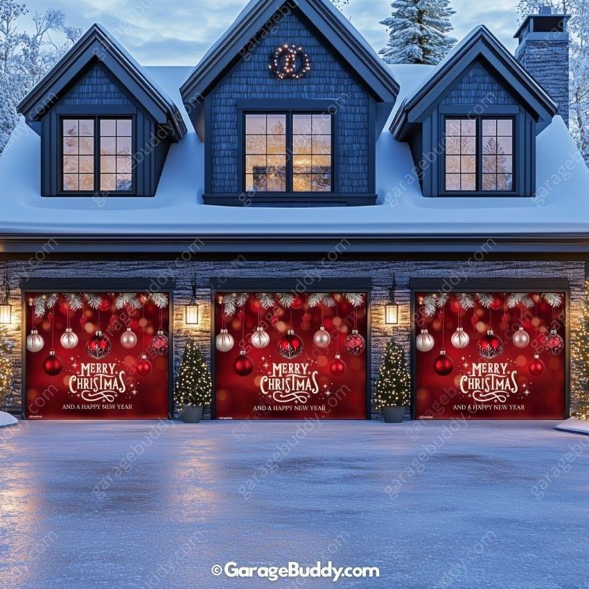 Christmas Ornaments & HNY | Christmas Garage Door Cover