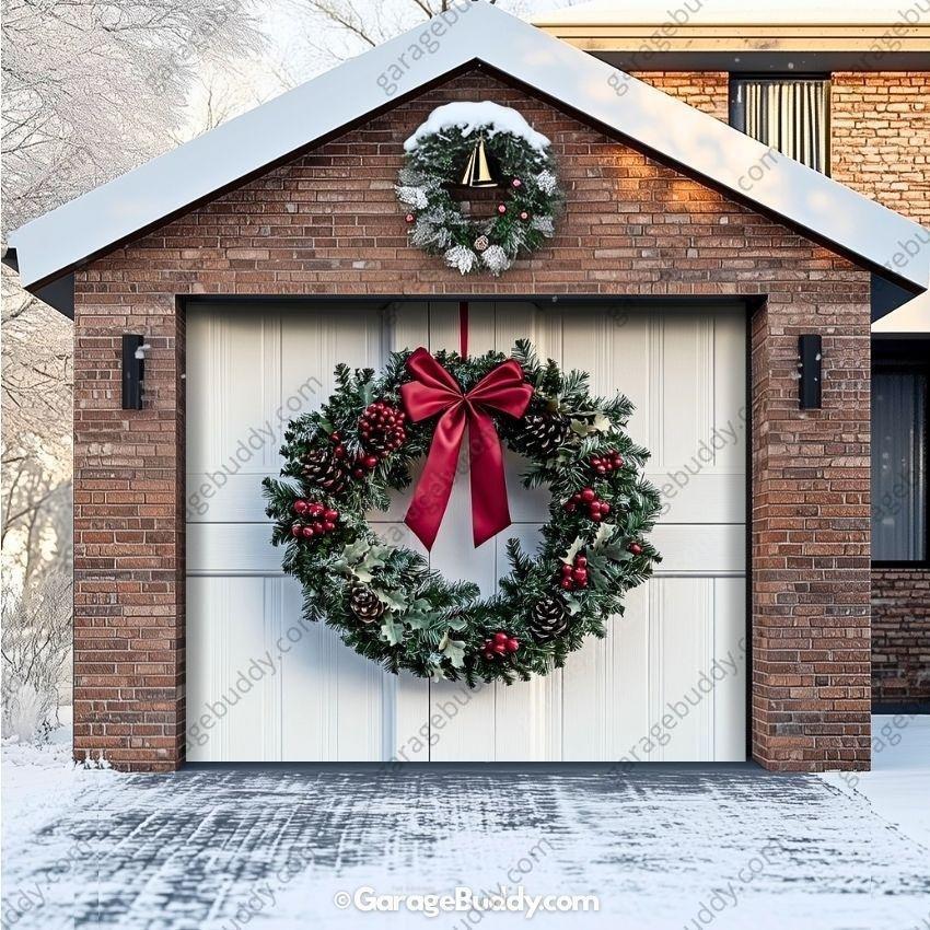 Christmas Wreath | Christmas Garage Door Cover
