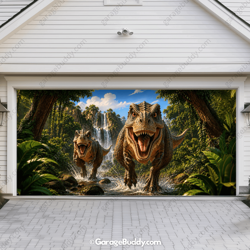 Dinosaur Kingdom | Halloween Garage Door Cover