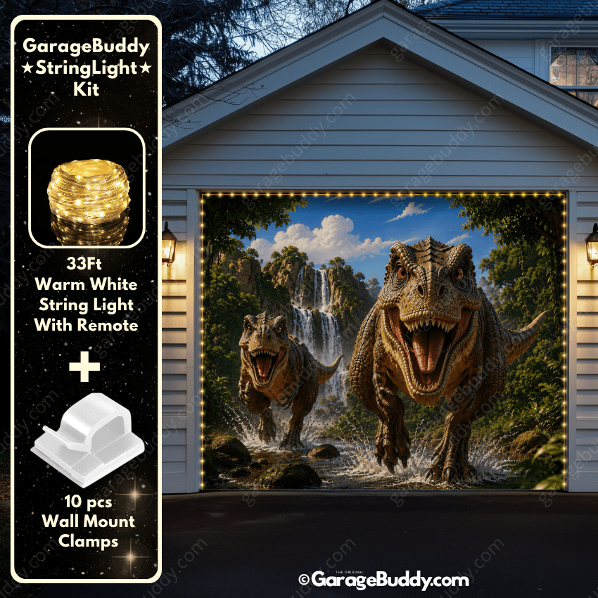 Dinosaur Kingdom | Halloween Garage Door Cover