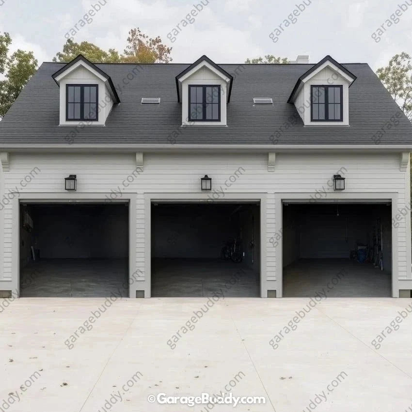 Empty Garage | Halloween Garage Door Cover