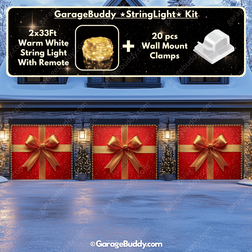 Gift Wrap | Christmas Garage Door Cover