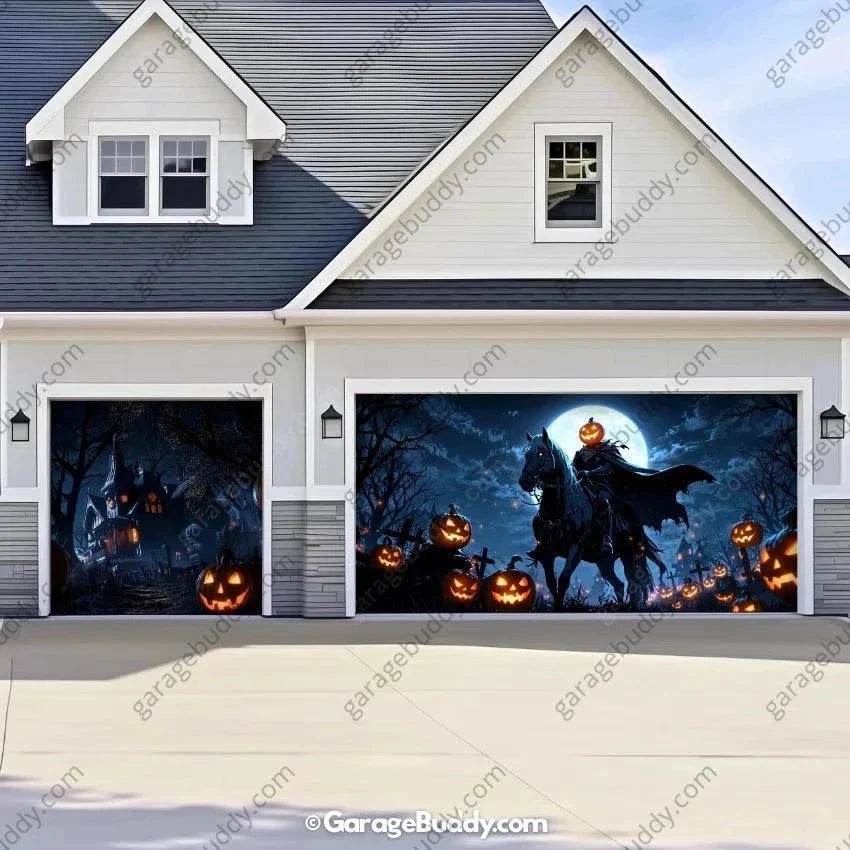 Headless Horseman | Halloween Garage Door Cover