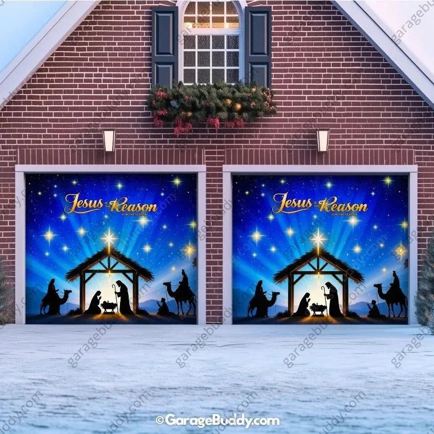 Jesus is the Reason (Glow) | Christmas Garage Door Cover