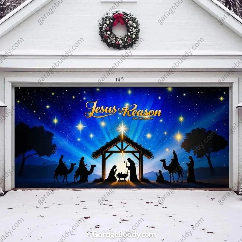 Jesus is the Reason (Glow) | Christmas Garage Door Cover