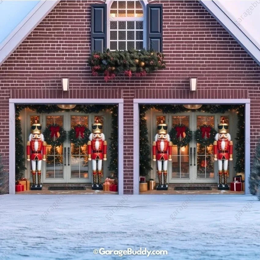 NutCracker Guards | Christmas Garage Door Cover