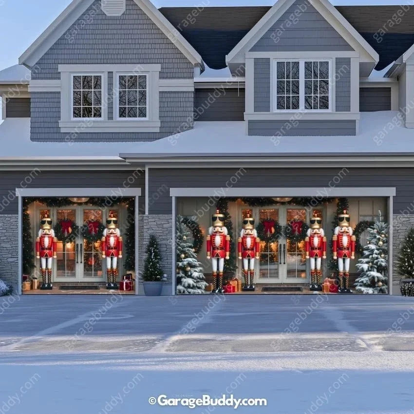 NutCracker Guards | Christmas Garage Door Cover