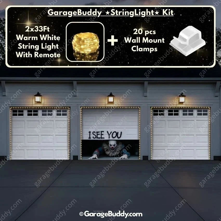 Peeking Clown (Limited Edition) | Halloween Garage Door Cover
