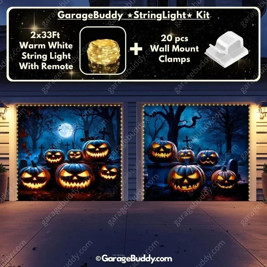 Cursed Pumpkins | Halloween Garage Door Cover