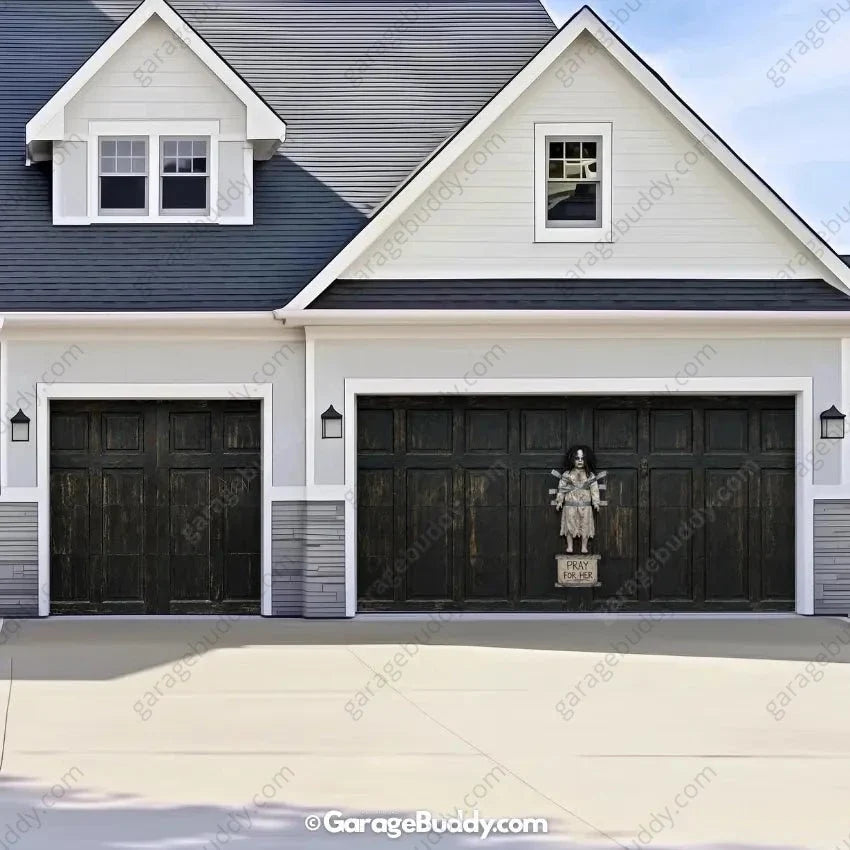 The Cursed Doll | Halloween Garage Door Cover