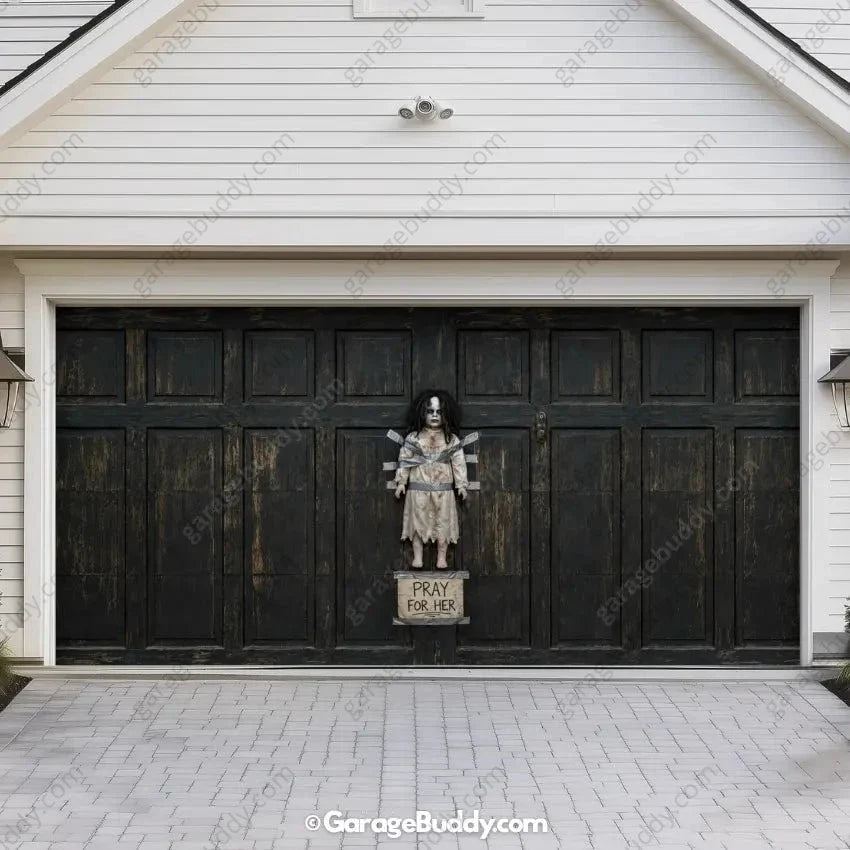 The Cursed Doll | Halloween Garage Door Cover
