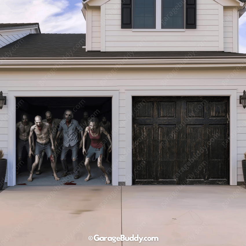 Zombie Invasion | Halloween Garage Door Cover