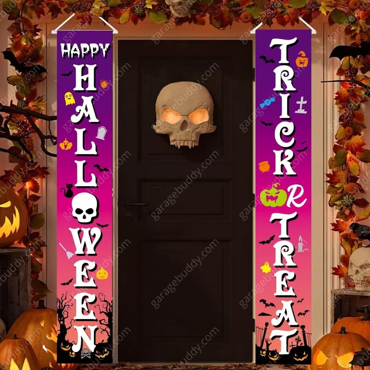 GarageBuddy Halloween Porch Signs